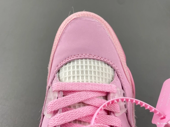 Cheap TBK X 4 OFF-WHITE PINK JORDAN 0712